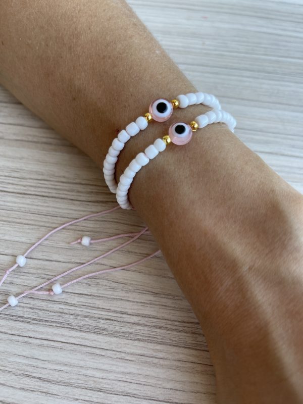 Pulsera Para Compartir Ojo Rosa