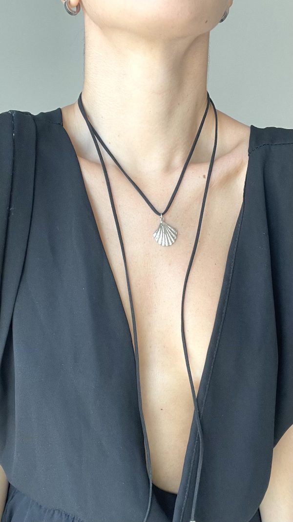 Choker Largo Ostra Negro