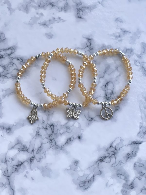 Pulsera Cristal Nude Paz - Imagen 2