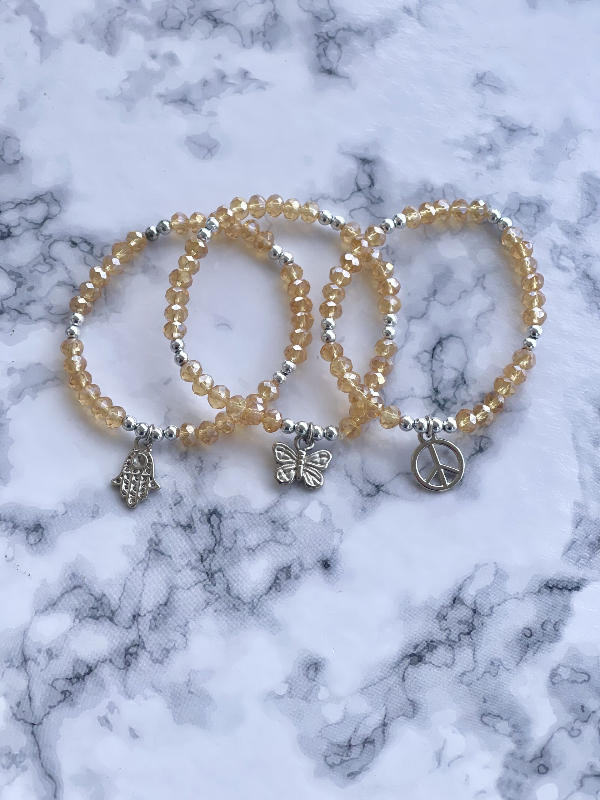 Pulsera Cristal Nude Mano Fatima