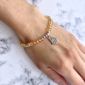 Pulsera Cristal Nude Mano Fatima