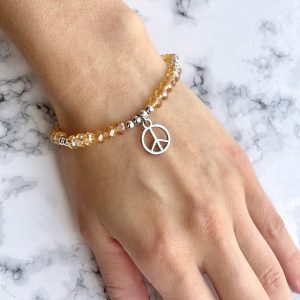 Pulsera Cristal Nude Paz